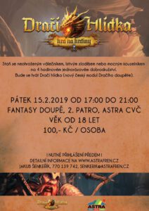 Hraní – Frenštát pod Radhoštěm – Centrum volného času Astra