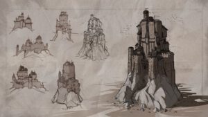 Koncept ilustrace pevnosti