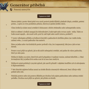 Generátor příběhů je na světě!